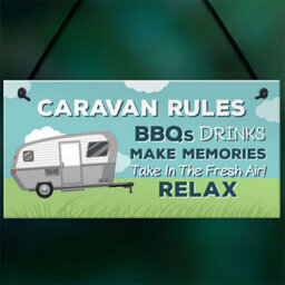 Red Ocean Caravan Rules Plaque Novelty Caravan Accessories Motorhome Gifts And Signs - thumbnail 5