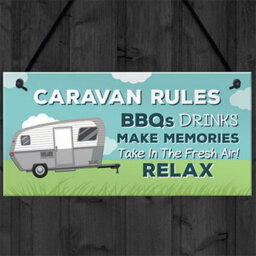 Red Ocean Caravan Rules Plaque Novelty Caravan Accessories Motorhome Gifts And Signs - thumbnail 4