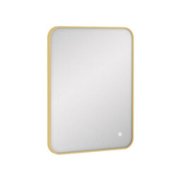 Royal Bathrooms Luton 600 X 800mm Bathroom Mirror Dimmable Led Anti-Fog Ip44 Rated Illuminated Backlit Touch Vanity Mirror - Brass - thumbnail 6