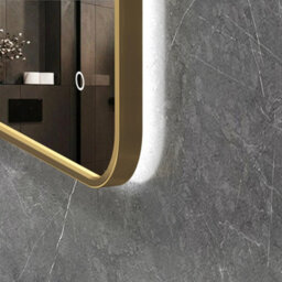 Royal Bathrooms Luton 600 X 800mm Bathroom Mirror Dimmable Led Anti-Fog Ip44 Rated Illuminated Backlit Touch Vanity Mirror - Brass - thumbnail 5