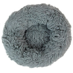 Actiaspet Dog Cat Bed Fluffy Donut Kitten Puppy Pet Cushion Calming Mattress Xs (Grey) - thumbnail 4