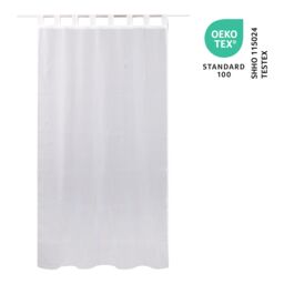 Voile White Plain Daylight Tab Top Voile Curtain (W)140Cm (L)260Cm, Single - thumbnail 4