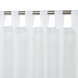 Voile White Plain Daylight Tab Top Voile Curtain (W)140Cm (L)260Cm, Single - thumbnail 2