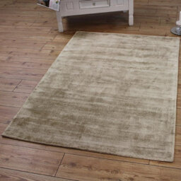 Gold Handmade , Luxurious , Modern , Plain Easy To Clean Viscose Rug For Living Room, Bedroom - 66 X 240 (Runner) - thumbnail 2
