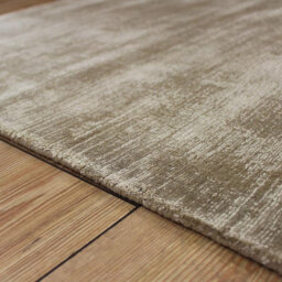 Gold Handmade , Luxurious , Modern , Plain Easy To Clean Viscose Rug For Living Room, Bedroom - 66 X 240 (Runner) - thumbnail 4