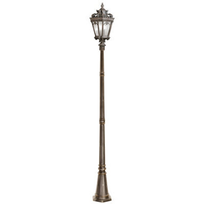 Luminosa Lighting Elstead Tournai 3 Light Large Outdoor Post Lantern Londonderry Ip44, E14