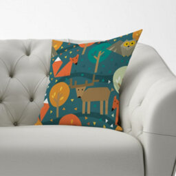Warren Reed Designer Wild Nightlife Cushions 60Cm X 60Cm - thumbnail 2