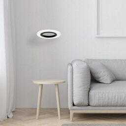 Milagro Cosmo Black Led Pendant Lamp 12W Stylish Contemporary Circular Ring Lights - thumbnail 4