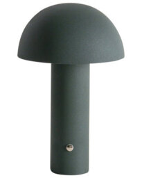 Wyld And Coco Novaglow Dark Green Mushroom Table Lamp Wireless Led Iron - Portable Cordless Touch Lamp With 3 Colour Temperatures - thumbnail 1