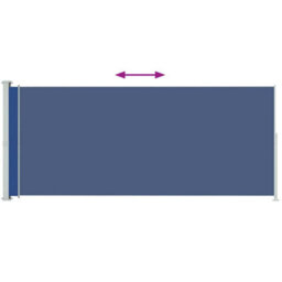 Walplus Patio Retractable Side Awning Garden Sun Shade Canopy Gazebo For Back Door, Porch, Patio 180X500 Cm Blue - thumbnail 3