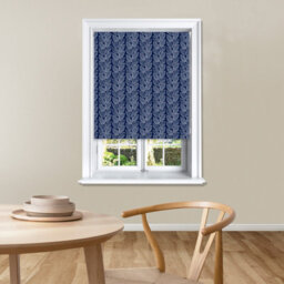 Lister Cartwright Beanstalk Leaf Patterned Roller Blinds - (180 X 140 Cm) Easy To Fit Child Safety Included - Midnight - thumbnail 4