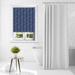 Lister Cartwright Beanstalk Leaf Patterned Roller Blinds - (180 X 140 Cm) Easy To Fit Child Safety Included - Midnight - thumbnail 5