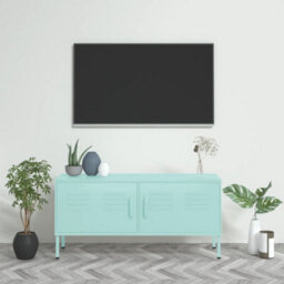 Walplus Tv Cabinet Mint 105X35X50 Cm Steel - thumbnail 1