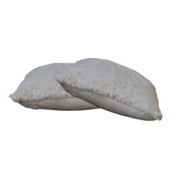 Wyld Haus Set Of 2 Fluffy Cream Cushion Covers 45X45Cm Handcrafted Square Cushions - thumbnail 4