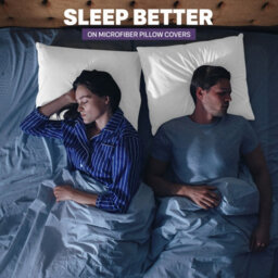 Oxford Homeware Plain Dyed Pillowcase Pair (W)50X(L)75 Cm- Soft Breathable Easy Care Standard Size Bed Pillow Covers White - thumbnail 4