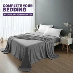 Oxford Homeware Plain Dyed Pillowcase Pair (W)50X(L)75 Cm- Soft Breathable Easy Care Standard Size Bed Pillow Covers White - thumbnail 3