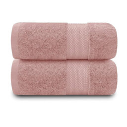 Gc Gaveno Cavailia 2Pk Miami Jumbo Bath Sheet 100X180 Blush Pink 700 Gsm Quick Drying & Super Absorbent Jumbo Bath Sheet Set