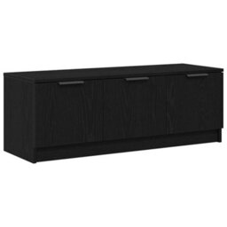 Berkfield Modern Tv Cabinet Black Oak 102X35X36,5 Cm Engineered Wood - thumbnail 1