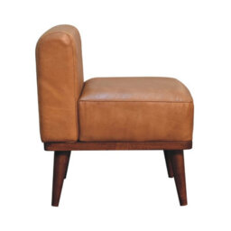 Artisan Furniture Solid Wood Tan Buffalo Backrest Footstool - thumbnail 9
