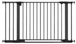 Safetots Safestep Gate, Black, 131Cm - 138Cm, Extra Low Walkthough, 81Cm Extra Wide Doorway, Extra Wide Baby Gate