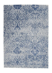 Blue Modern Easy To Clean Floral Dining Room Bedroom And Living Room Rug-152Cm X 213Cm - thumbnail 9