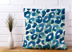 Warren Reed Designer Watercolour Leopard Print Cushions 45Cm X 45Cm - thumbnail 2