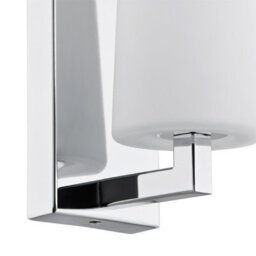 Luminosa Lighting Luminosa Camelot Wall Lamp With Shade Chrome Base, Glass Opal Matt - thumbnail 2