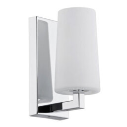 Luminosa Lighting Luminosa Camelot Wall Lamp With Shade Chrome Base, Glass Opal Matt - thumbnail 1