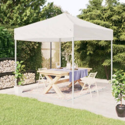Walplus Folding Party Tent Garden Gazebo Canopy White 3X3 M