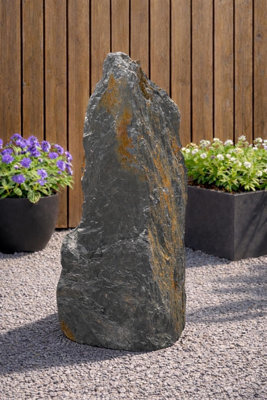 Erth Stone 1200mm Slate Monolith Water Feature - image 1
