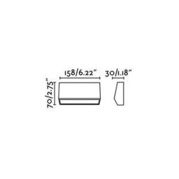 Luminosa Lighting Luminosa Must Led Outdoor Medium Wall Light Dark Grey Ip65 - thumbnail 2