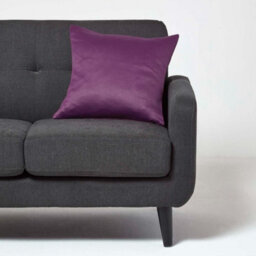 Homescapes Aubergine Herringbone Chevron Cushion Cover - thumbnail 2
