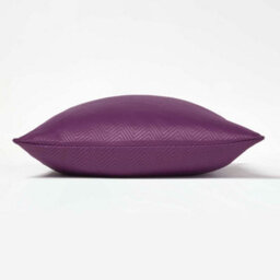 Homescapes Aubergine Herringbone Chevron Cushion Cover - thumbnail 3