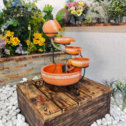 Outdoor Living UK Teracotta Traditional Solar Water Feature  Tr/201H-Sx.a.d - thumbnail 1