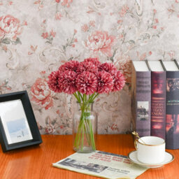 Amorly 18Pcs Artificial Pure Purple Ball Chrysanthemum Flowers Artificial Mums Flowers For Home Table Centerpiece Decor Silk Flowers - thumbnail 6