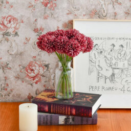 Amorly 18Pcs Artificial Pure Purple Ball Chrysanthemum Flowers Artificial Mums Flowers For Home Table Centerpiece Decor Silk Flowers - thumbnail 5
