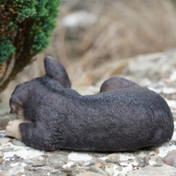 Burgess Sleeping Alsatian Resin Sculpture Home Garden Puppy Dog Statue Outdoor Ornament British Laying Pet Gift - thumbnail 4