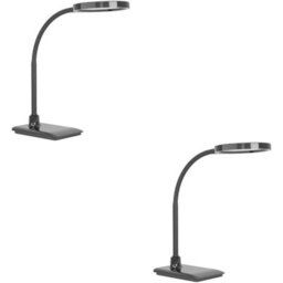 Loops 2 Pack Stylish Modern Black Led Table Lamp For Indoor Home Decor - thumbnail 1