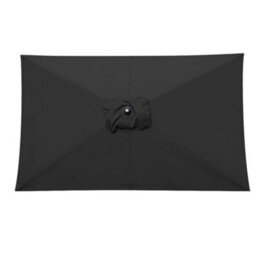 Rinse Bathrooms Outdoor Patio Garden Parasol 3X2M Sun Shade Umbrella Canopy W/crank Tilt Uv Protection Black - thumbnail 5