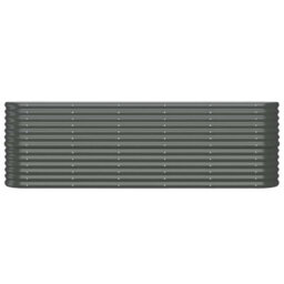 Walplus Garden Raised Bed Galvanised Steel 224X40X68 Cm Anthracite - thumbnail 3