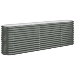 Walplus Garden Raised Bed Galvanised Steel 224X40X68 Cm Anthracite - thumbnail 2