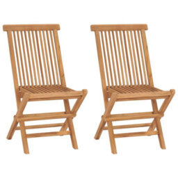 Berkfield 3 Piece Garden Dining Set Solid Wood Teak - thumbnail 4