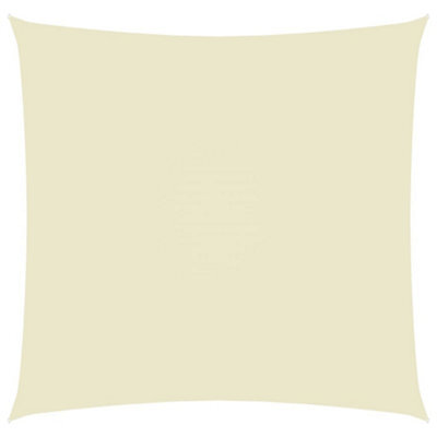 Berkfield Sunshade Sail Oxford Fabric Square 6X6 M Cream - image 1