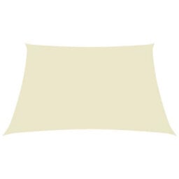 Berkfield Sunshade Sail Oxford Fabric Square 6X6 M Cream - thumbnail 2
