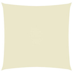 Berkfield Sunshade Sail Oxford Fabric Square 6X6 M Cream - thumbnail 1