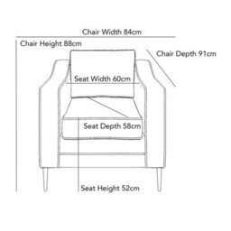 Aspen Green Velvet Armchair, Uk Made, Reversible Foam Cushions, Piped Detailing,black Metal Stiletto Legs,comfortable Lounge Chair - thumbnail 2