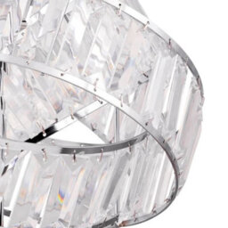First Choice Lighting Clear Jewelled Layered Twist Ceiling Light Shade - thumbnail 5