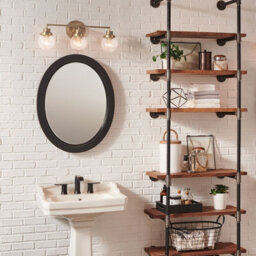 Luminosa Lighting Luminosa Hinkley Poppy Bathroom Wall Lamp Heritage Brass, Ip44 - thumbnail 5