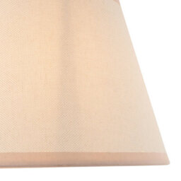 Loops Stylish 20Cm Vintage White Almond Fabric Tapered Lamp Shade For Elegant Interiors - thumbnail 2