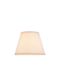 Loops Stylish 20Cm Vintage White Almond Fabric Tapered Lamp Shade For Elegant Interiors - thumbnail 1